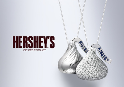 Hershey Kiss Charm Bracelet 7 - 925 Sterling Cable Chain Toggle Clasp